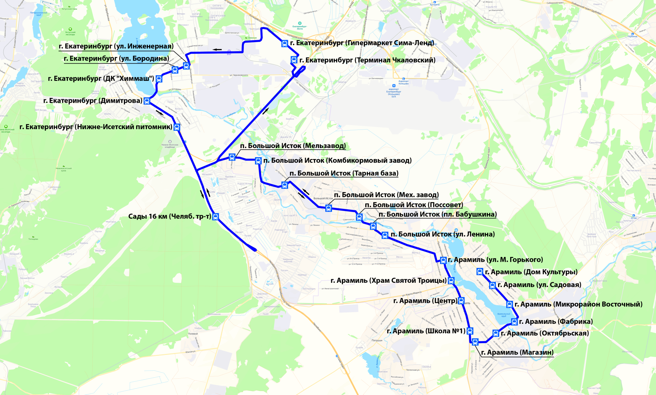 Расписание арамиль сысерти