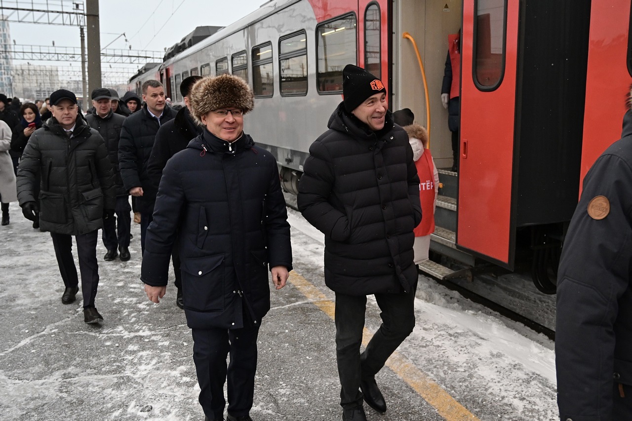 Запуск электрички из Екатеринбурга в Сысерть